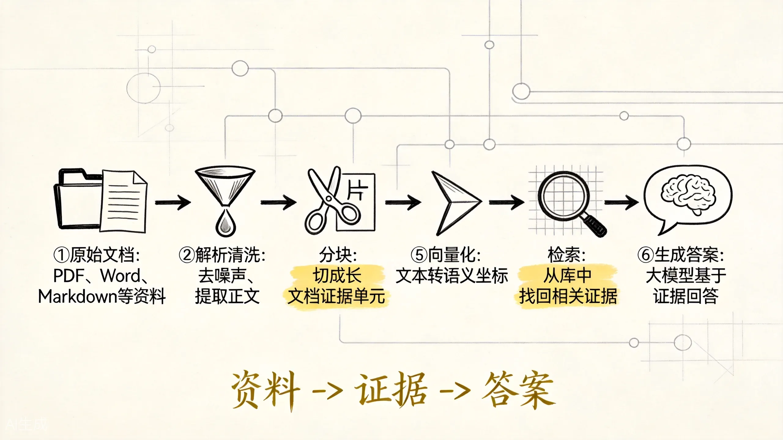 RAG 整体流程：从资料到答案