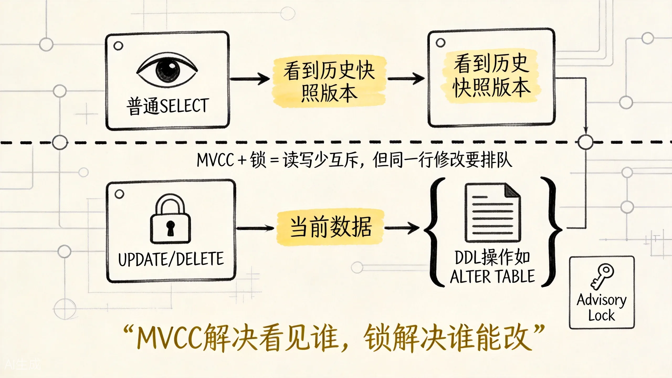 MVCC 和锁的分工协作