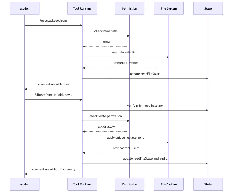 Local Tool Bundle: files, search, terminal, and permission runtime Mermaid 4