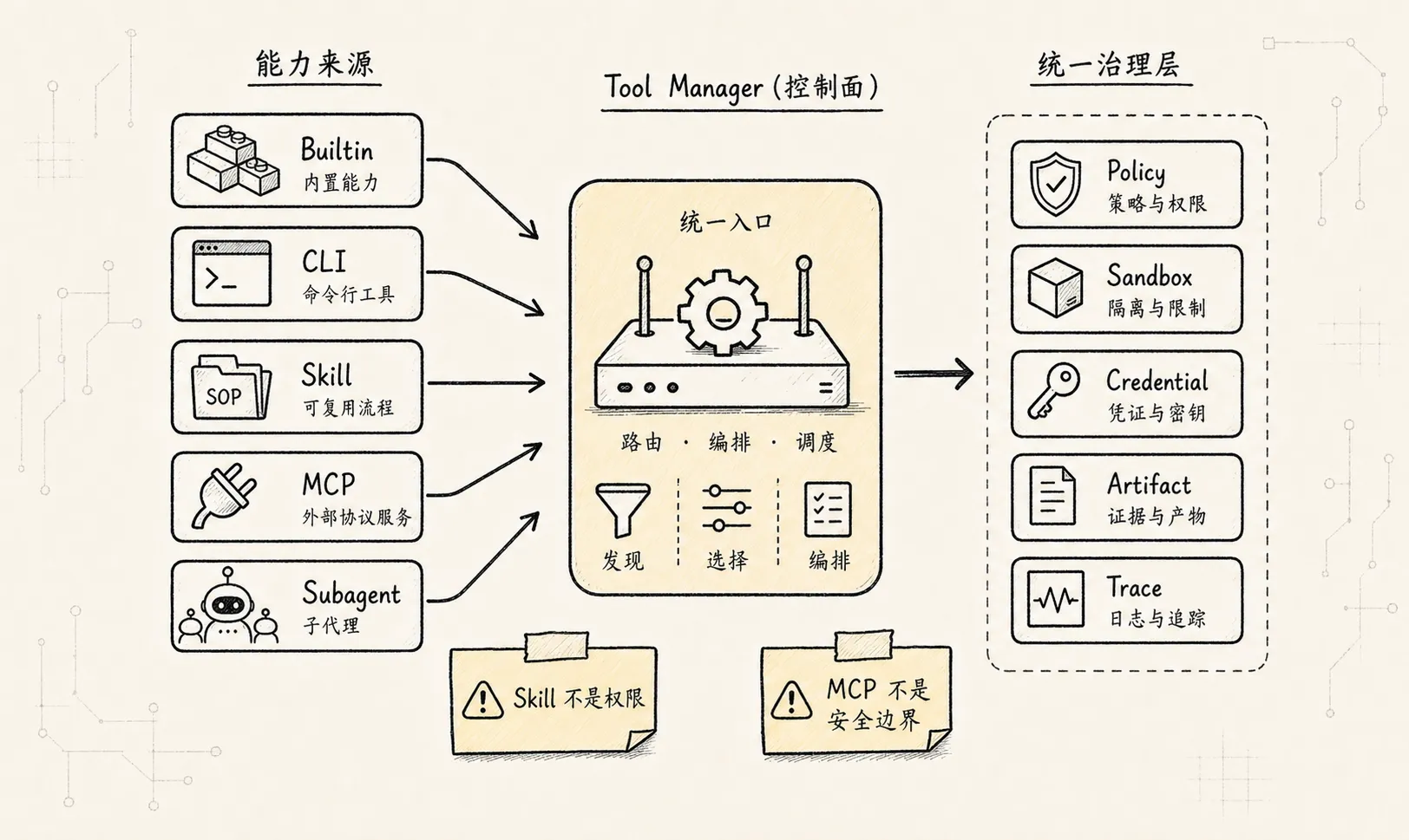 Tool Manager 新范式:CLI、Skill、MCP、Subagent 的位置
