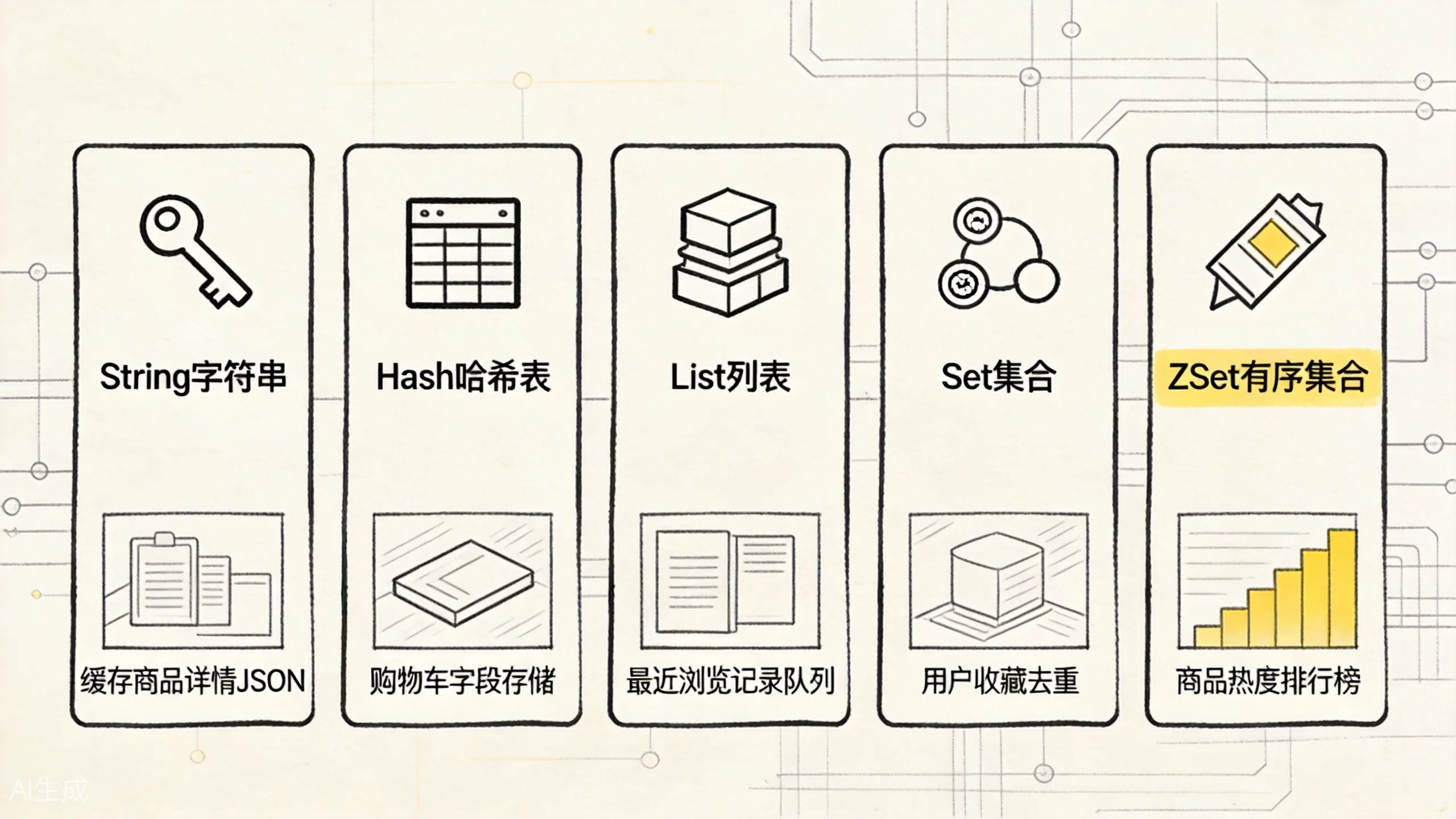 Redis 五种核心数据类型对比