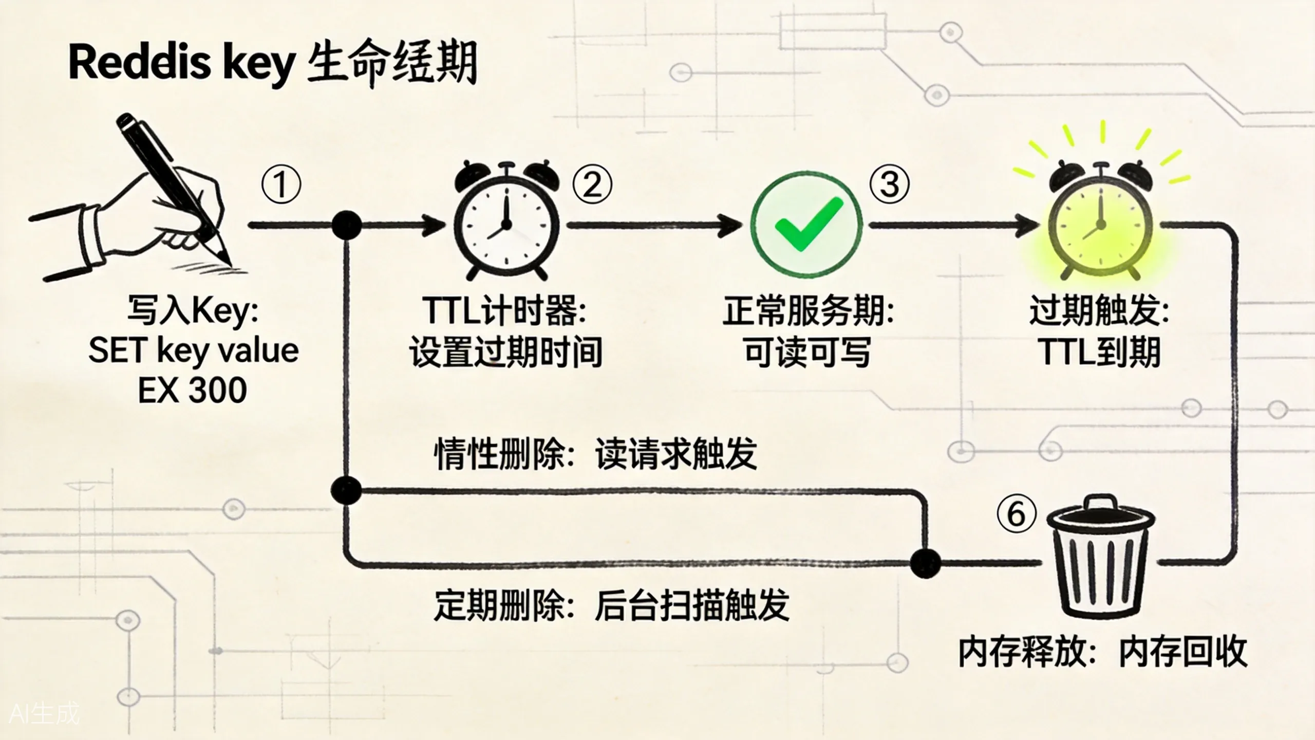 Redis key 生命周期